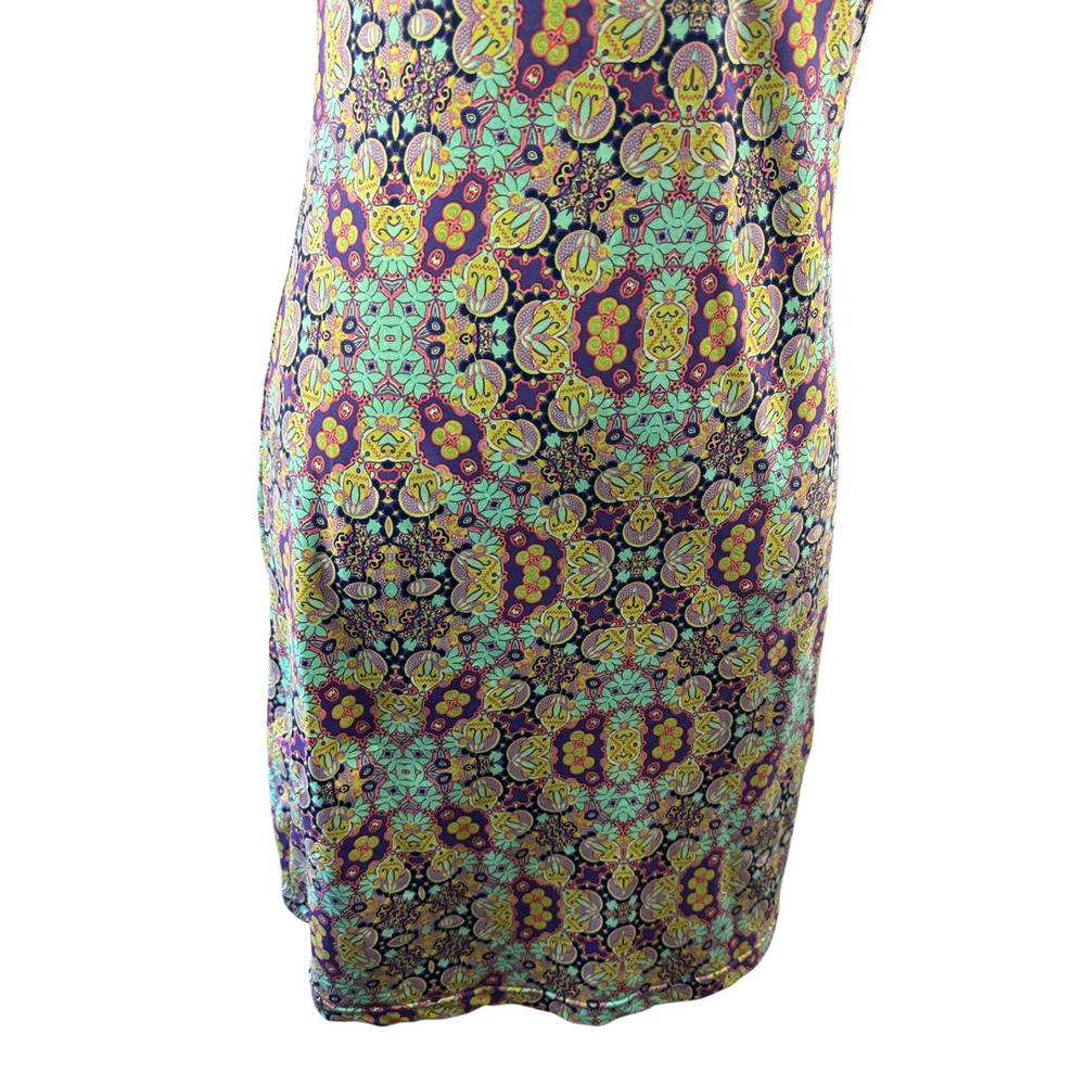 Title Nine Diamalete Shirt Dress Medium Printed V Neck Geometric Golf Summer - Picture 5 of 14